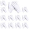 LAQWYNKB 12 Paar Weiße Handschuhe - Komfortable und Wiederverwendbare Baumwollhandschuhe, Weiche und Atmungsaktive Stoffhandschuhe, Perfekt für Herren - Vielseitig einsetzbar