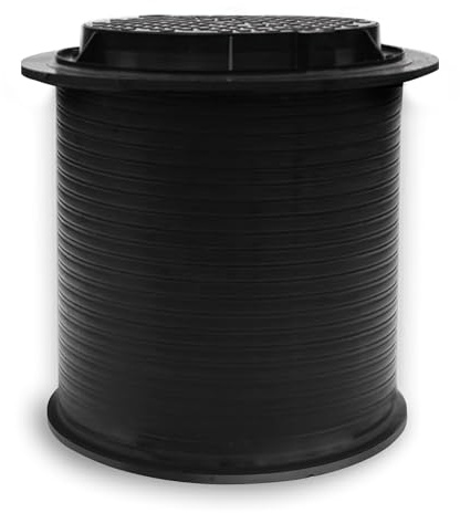 Varile Baie universelle 80 x 80 cm - Réservoir de terre en plastique - Noir