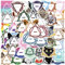 Therian Stickers 50 Pcs Waterproof Cute Cartoon Line Animal Stickers for Laptop Skateboard Water Bottle Phone Car Luggage Computer Hydro Flask Bike,Vinyl Sticker for Teens Kids Adults