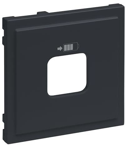 LEGRAND, SEANO Abdeckung für USB-Ladesteckdosen A+C und C+C, Smartphone-charger, Smartphone-charger, 3000 mA bei einem Gerät oder 1500 mA pro Ausgang, Farbe: Anthrazit lackiert, 765427