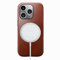 NOMAD Modern Leather Case | für iPhone 16 Pro Max | Schutzhülle aus Polycarbonat und hochwertigem Echtleder | MagSafe-kompatibel | Olde Dublin Horween