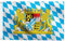 Woiltryn Bayern Flagge 90 x 150 cm Deutschland Bayerisches Löwen Wappen Große Flagge für Oktoberfest Party Dekorationen, Wetterfeste Flagge mit Messingösen für Fahnenmast (1 Stück)
