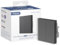 Aqara Smart Wall Switch H1 EU - Interruptor doble sin cable neutro, Zigbee 3.0, gris