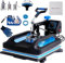 Roomark Prensa de Calor con Gran Placa Calefactora (30x38 cm), 8 en 1 Impresora Digital Textil Practica, Prensa Rermica con Giro de 360 Grados, Impresora para Camisetas, Sombreros, Tazas y Platos