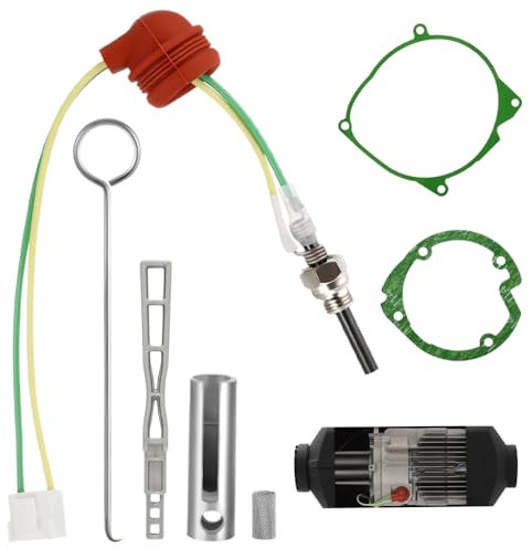 BNGXR Candeletta Universale in Ceramica,12V 24V 5KW 8KW Kit ceramico riscaldatore da parcheggio con candelette,Diesel Ad Aria Pezzi di Ricambio per Riscaldatore di Parcheggio,per auto,camion, barche