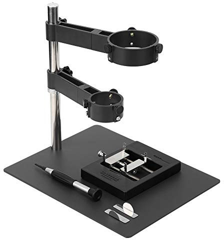 Soldering Stand, Air Heat Gun Movable Bracket Fixed Support Hot Air Rework Station Hot Air Soldering Station Soldering Welding Auxiliary Jig Tools for Rework Soldering Station