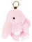 Bunny Schlüsselanhänger - Mini Plüsch Bunny Pompon Schlüsselanhänger für Frauen Mädchen Handtasche Rucksack und Geldbörse - Weicher flauschiger Anhänger für Schultasche, Lippenbalsam Schlüsselanhänger