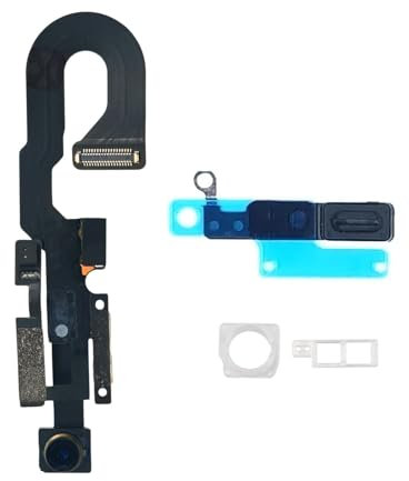 Frontkamera-Flexkabel Ersatz mit Näherungssensor-Licht für iPhone 8/SE 2020/SE 2022 (4,7 Zoll) – inklusive Ohrmuschel-Mesh-Abdeckung und vorderseitigen Halterungen