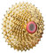 Skdvy Fahrrad Freilauf Kassette, 9/10 Geschwindigkeit optional Gold golden MTB Bike 11-36t kassettenkritzel Teile fahrradteile(9 Speed 36T)