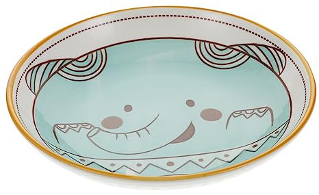 COLLBATH 1 Pc Plato De Cerámica Con Animales Merienda Japonesa Plato De Animales Plato De Fiesta Plato Para Servir Precioso Plato De Servir Plato Llano De Porcelana Platos Para Frutero Blue