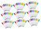 TOGEVAL 90st Wischen Sie Den Marker Mit Einer Bürste Ab Trockenlöschstift Löschbarer Stift Whiteboard-marker Für Die Schule Schreibstift Whiteboardstift Whiteboard-stift Colorful Plastik