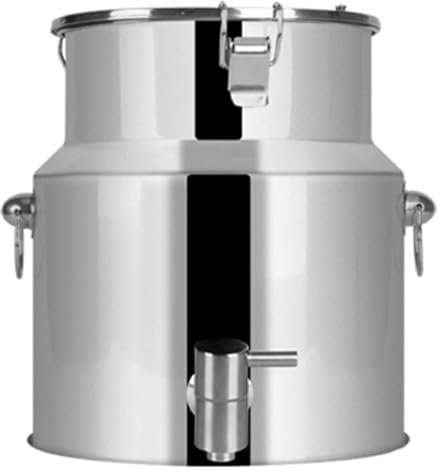 DETPWVWB Cisternas de Transporte de Leche de Granja, Barriles de Vino Baldes Jarras de Leche Bidones de Aceite Tanques con Tapas herméticas Contenedores de líquidos de Alta Resistencia(5L)