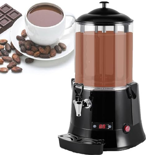 RoyceBee 10L Chocolate Dispenser W/Led Display, Electric Machine Hot Chocolate Dispenser Warmer(30℃-90℃), for Heating Chocolate Coffee Milk Tea Juice