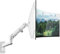monTEK 17-49 inch Single Monitor Wall Mount for up to 44 lbs Ultrawide Screen, Premium Aluminum Heavy Duty Monitor Arm with Adjustable Gas Spring Arm, 75x75/100x100 VESA Mount, White