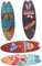 PRETYZOOM 4Stücke Teiliges Style Holzschild Surfboard Dekoration für Sommerpartys Vintage Wanddeko Langlebig und Kreativ für Zuhause und Büro Farben