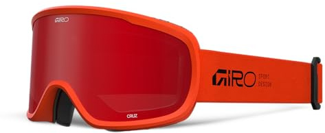 Giro Cruz Ski Goggles - Snowboard Goggles for Men, Women, Youth - Orange Stacked - Amber Scarlet