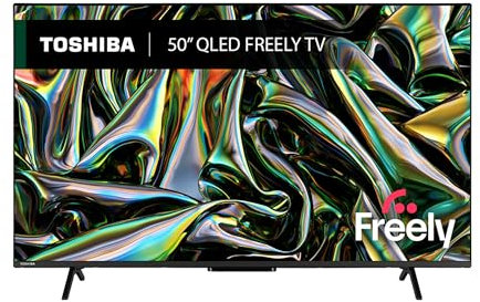 Toshiba 50”QV2F53DB 4K Smart VIDAA TV, Ultra HD, HDR10, Freely, Disney+, Prime Video, Netflix, Dolby Atmos, Dolby Vision, Sound by Onkyo, Works with Alexa, Works with Google Assistant, VIDAA Voice