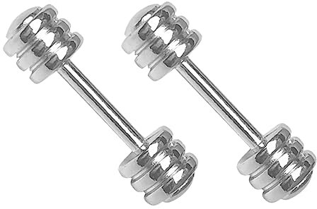 HOOTNEE Kleiner Metall Hantelmodell 2 Stück Für Kinder Kleiner Sportspielzeug Miniatur Fitnessstudio Dekoration Minihaus Zubehör