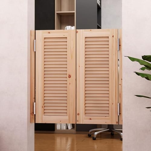 Porte a battente in legno grezzo con cerniere, soluzione interna personalizzabile per bar, bar o bagno
