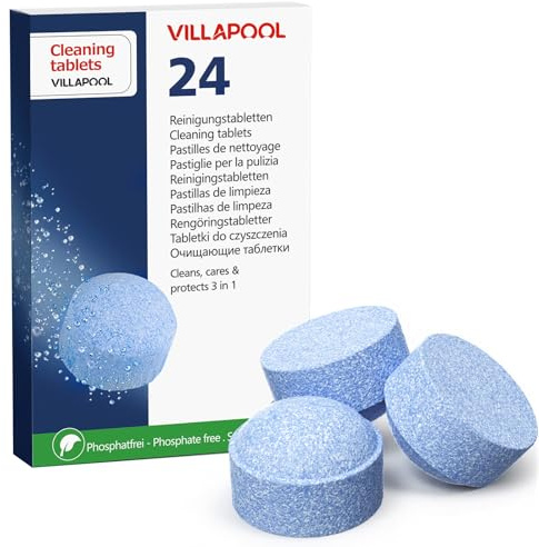 24x 3-Phase Cleaning Tablets Compatible with JURA Fully Automatic Coffee Machines