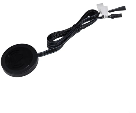 Interruptor de sensor táctil, panel de madera de 12 V-24 V, sensor táctil penetrable, interruptor de luz LED para control de iluminación de muebles de gabinete (interruptor táctil de barrido manual)