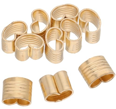 Hoement Kupfer Riemenverbinder 10er Set 0,80x0,50x0,10cm für 3D Drucker Zahnriemen Befestigung bei Druckerbandmontage