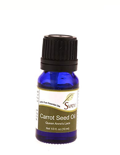 SVATV Karottensamen-ätherisches Öl, therapeutische Aromatherapie-Öle, Duftöl für Diffusor, Yoga, Massage und Heimwerker-Körperpflege, 10 ml Carrot Seed