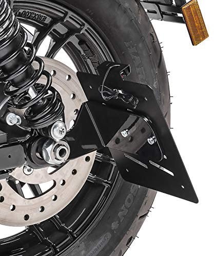 Kennzeichenhalter seitlich S für Harley Davidson Sportster 04-20 schwarz