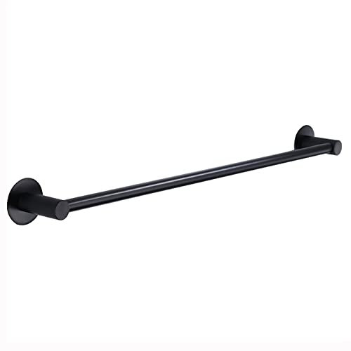 Stainless Steel Towel Bar Rails, 100cm 110cm 120cm Multi-size Towel Holder Rack for Bathroom, Kitchen Dish Cloths Hanger, Polished Finish (Black) (Size : 50cm)