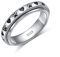 DAOCHONG Spinner-Fidget-Ring, S925-Sterlingsilber, Haustierpfotenabdruck, Liebes-Herz-Sorgenband, Zappeln, Stressabbau, Langeweile, Autismus, Ringe für Angst, Frauen, Männer, Tochter, (54.4)