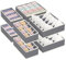 NCKIHRKK 8er-Set Schubladen Organizer, 24/5/6/8 Fächern Unterwäsche Organizer Schublade Faltbare, Kleiderschrank Kommode Ordnungssystem, Aufbewahrung für Wickelbedarf, Kleidung, BHS, Socken, Krawatten