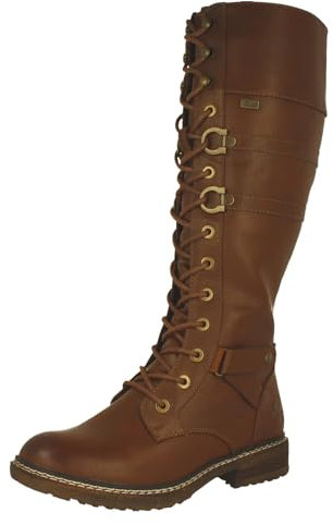 Rieker Ladies Knee High Boots 94732-24 - Brown Synthetic - UK Size 5 - EU Size 38 - US Size 7