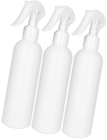 MYSUNBAR 3 Sprühflaschen 250 ml aus hochwertigem HDPE Kunststoff | Nachfüllbare Zerstäuber Flaschen Für Reinigungsmittel, Desinfektionsmittel, Pflanzen und mehr