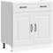 vidaXL Base da Cucina Kalmar Bianco in Legno Multistrato