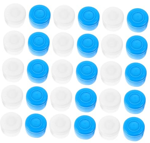 Homoyoyo 40pcs Water Bottle Lids Reusable Water Jug Caps Sealing Caps for Fridge Jug Refillable