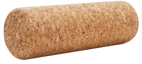Kork-Säule Massagerolle 5x15 cm für Pilates Balance Training, Massage von Oberarm Wade Rücken Bein, Heim-Fitnessstudio