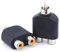 CABLEPELADO Adaptador Audio Macho a 2 Hembra | Splitter | Apto para subwoofer, Amplificador, TV, Reproductores CD/DVD | Estéreo | 1 Unidad (Niquel)