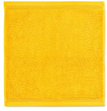 Möve Superwuschel Waschhandschuh aus 100% Baumwolle, gold, 30 x 30 cm