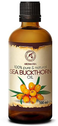 Huile Argousier 100ml - Hippophae Rhamnoides Oil - Pur et Naturel - Huile de Base - Soins du Corps - Bouteille en Verre - Sea Buckthorn Oil