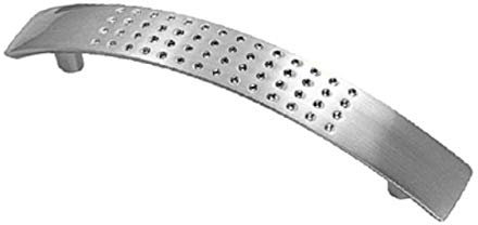 The Home Fusion Company Nickel Matt Kitchen Cabinet Cupboard Dimple Door D Handle 96mm