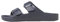 JACK & JONES Mens Sandal Double Buckle Adjustable Strap Open Toe Slides for Men - Summer, Beach, Hiking, walking, Anthracite Colour, Size- 10 UK