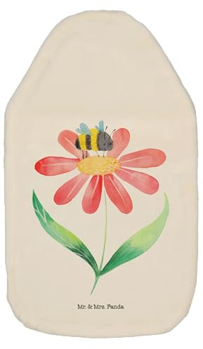 Mr. & Mrs. Panda Wärmflasche Hummel Blume - Geschenk, Körnerkissen, Tiermotive, Bettflasche, Wärmekissen, Flauschig, Kinderwärmflasche, Hummeln,