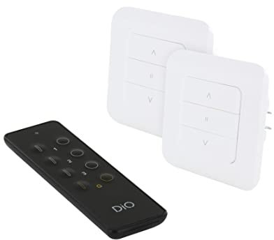 Pack de 3 Interruptores de Persianas + mando a distancia - WIFI y DiO 1.0. (433mhz)