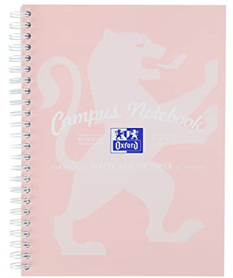 Oxford Campus, A5 Notizbuch, Spiralbindung, Pastell, Einzel-Notizbuch