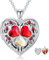 Dorunmo Medaillon Herz Kette 925 Sterling Silber Foto Anhänger Amulett Kette Foto Medaillon Halskette Foto Bilder Amulett Geburtstag Valentinstag Muttertags Geschenke für Damen Mutter Tochter