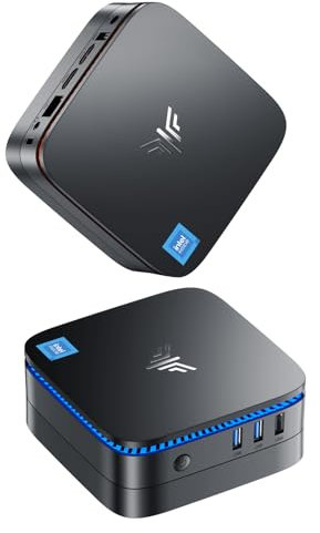 NiPoGi AK1 PRO Mini PC Ιntel 11th Gen N5105(bis zu 2.9GHz), 12GB DDR4 256GB SSD Kleiner Desktop Computer, Unterstützt 2.5inch SSD, 4K HD, Dual Display, 2.4/5G WiFi, Gigabit Ethernet, BT4.2
