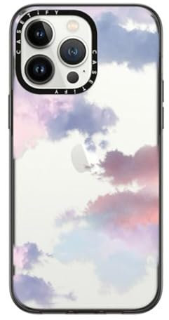 CASETiFY Compact iPhone 14 Pro Max Case [2X Military Grade Drop Tested / 4ft Drop Protection] - Clouds - Clear Black