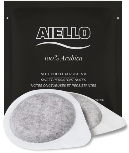 CAFFE' AIELLO - Cialda Compostabile Certificata Monodose 100% ARABICA - Box da 100 Cialde (2X50) - Sistema E.S.E. Cialde Universali
