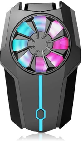 Handy-Kühler für Spiele, Superleiser Handy-Lüfter, Kühlkörper für die Meisten Smartphones, Tragbarer Handy-Kühler für Gaming-Videos, Streaming von Vlog, Wind mit Drei Gängen