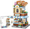 MEIEST Mini City shop Street View Building Blocks Modello Set,Simulazione Creativa Architettura Collezione Particelle Costruzione Mattoni Giocattolo,Home Decor (Panetteria)